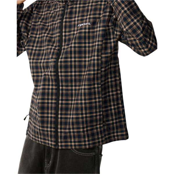 2026 Rip Curl Herre Arkiv DWR Plaid Jakke 02RMJA - Dark Navy